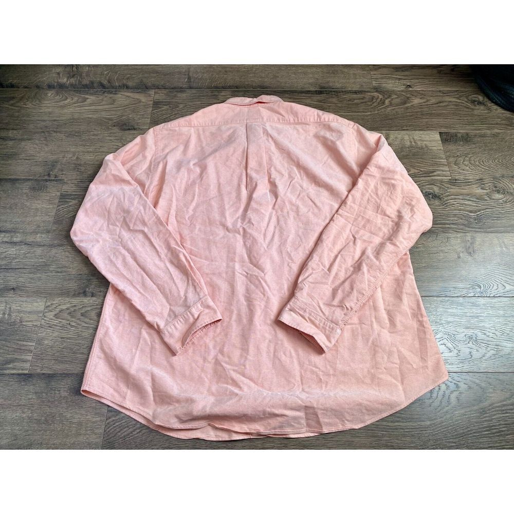 EUC Mens Ralph Lauren Orange long sleeve button up shirt custom fit size XXL - Picture 2 of 8